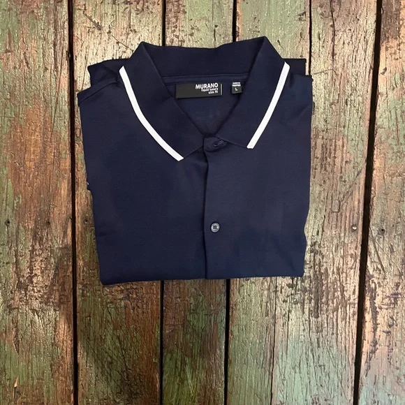 Murano slim fit large men button down shirt - Picture 4 of 4